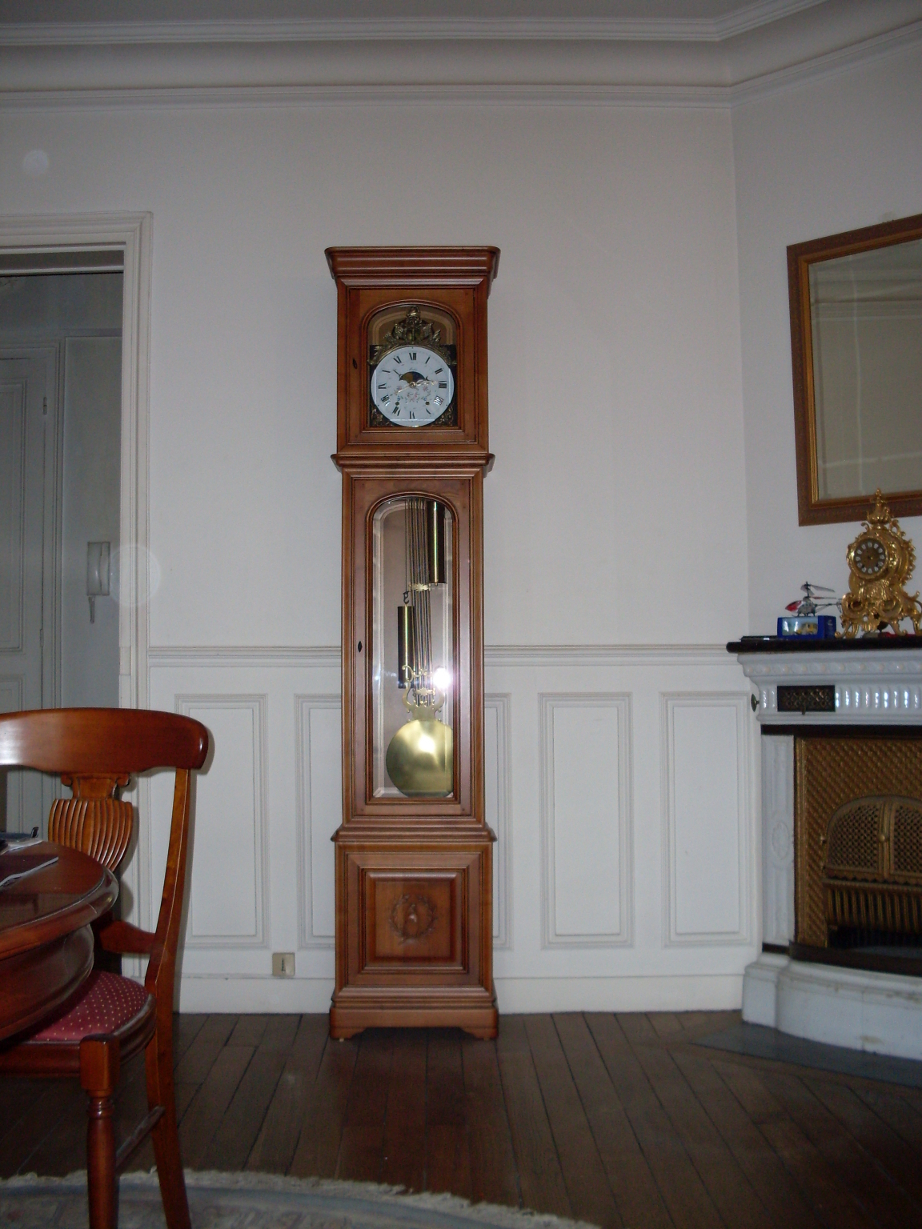 Horloge de parquet "Rpublicaine" - mcanisme de Comtoise